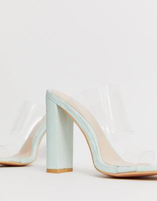 mint block heels