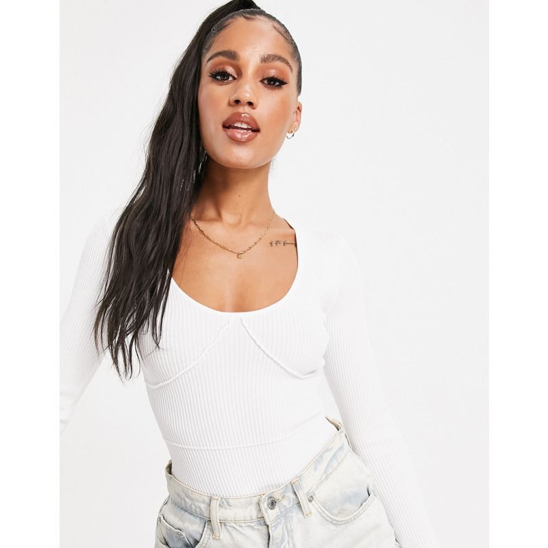 IhOLb Body Missguided - Body bianco con coppe