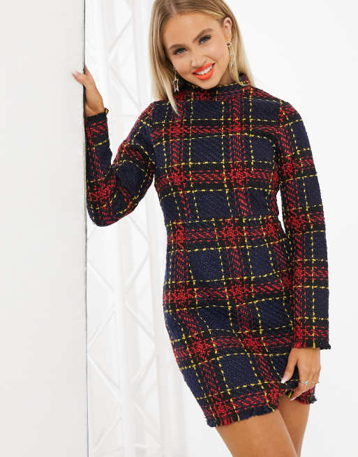 Tweed dress deals missguided