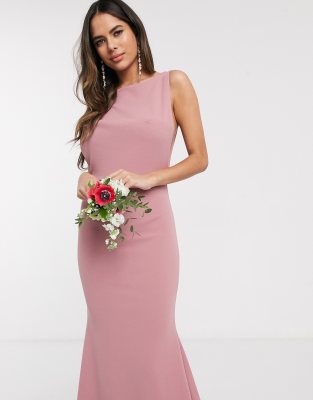 blush dresses bridesmaid