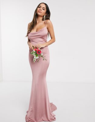 slinky bridesmaid dress