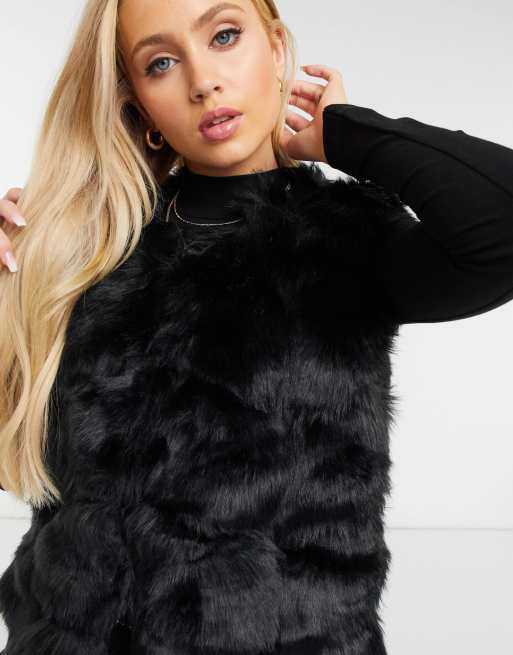 Faux fur hot sale bubble gilet