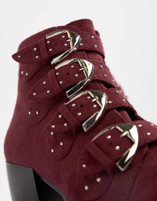 Missguided buckle western boots