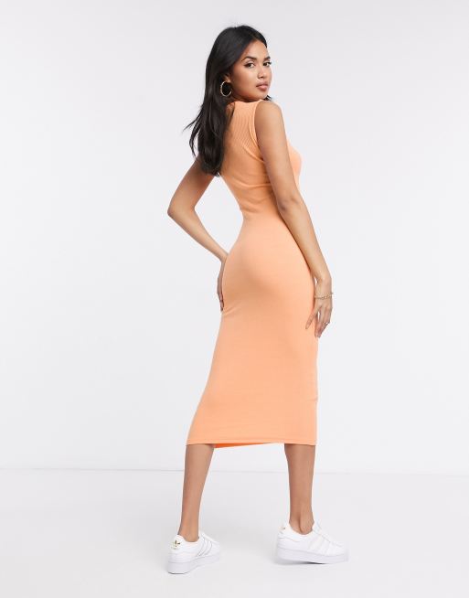 Missguided peach clearance dress