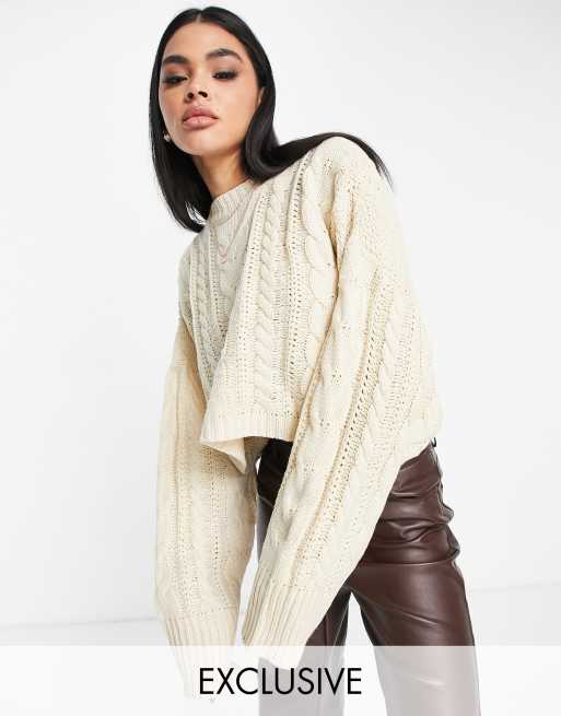 Asos cable sales knit sweater