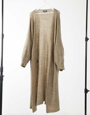 balloon sleeve maxi cardigan
