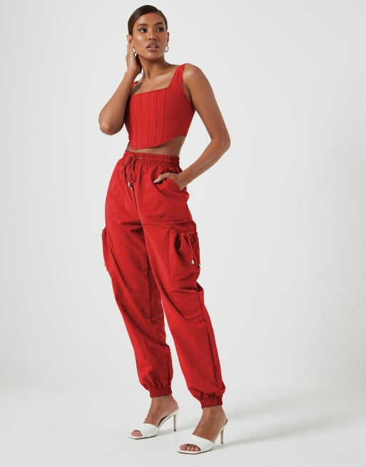 Missguided cargo joggers on sale