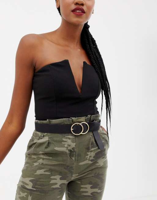 Missguided Ceinture deux anneaux