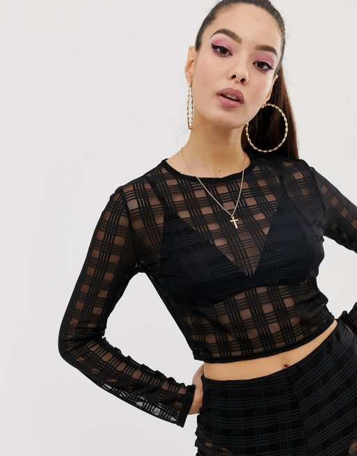 Mesh store top missguided