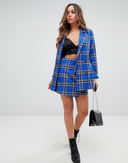 Plaid skirt missguided sale