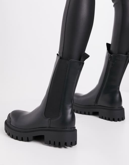 Missguided black ankle outlet boots