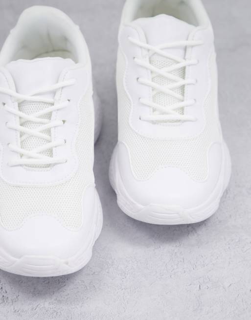 Missguided store white trainers