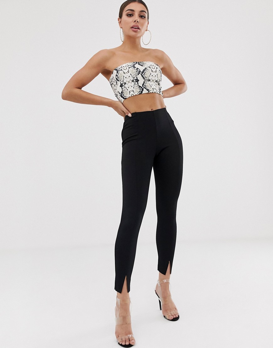 Missguided cigarette pants in black
