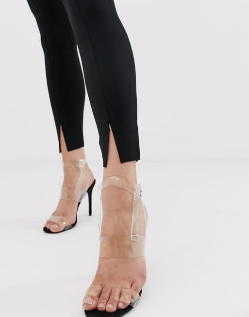 Missguided black cigarette trousers discount