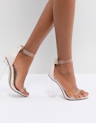 asos transparent heels