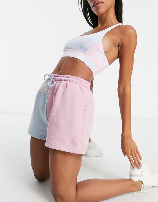 Missguided co-ord colourblock shorts