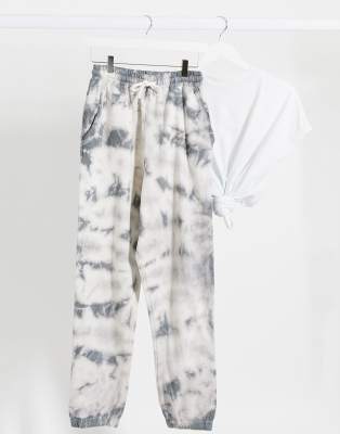 gray tie dye joggers