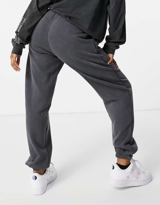 Washed grey oversized joggers new arrivals