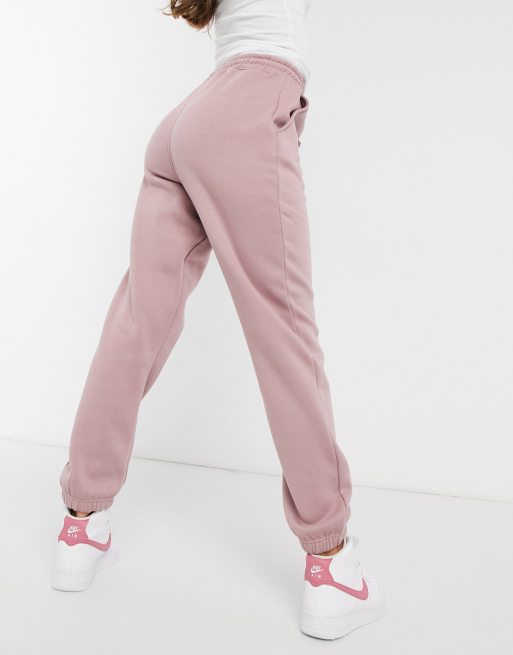 Petite pink color deals block missguided oversized joggers