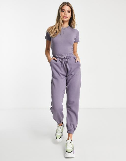 Missguided co ord oversized joggers in purple