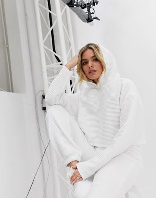 missguided white hoodie