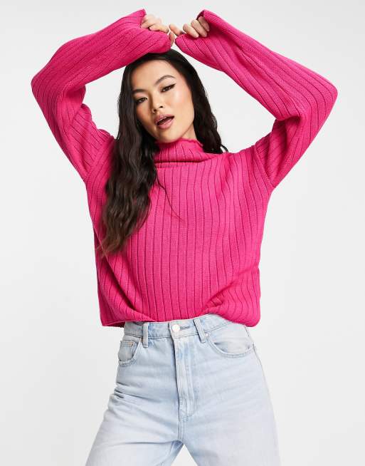 Missguided pink outlet jumper