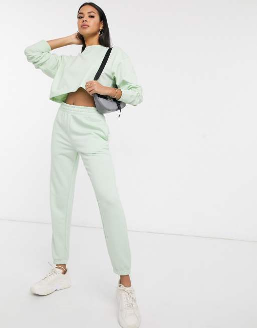 Missguided co ord slim jogger in mint ASOS