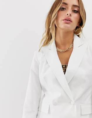 missguided white suit