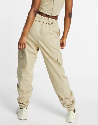 cargo pants womens beige