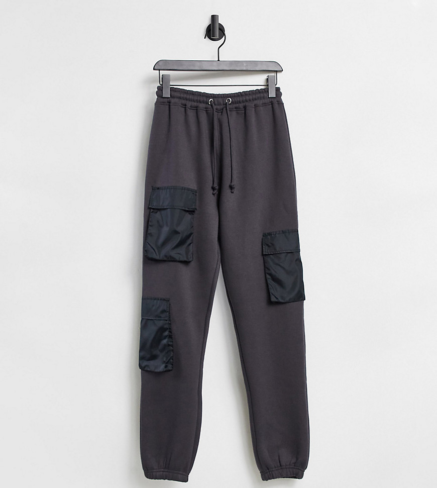 Missguided coordinating sweatpants with pocket detail in black