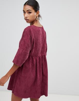 corduroy smock dress