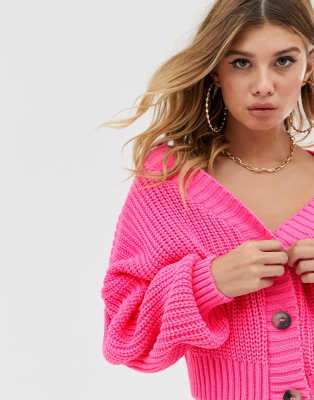 hot pink cropped jumper