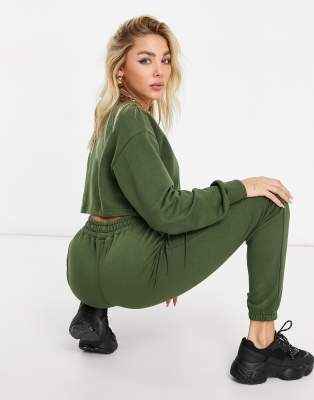 cropped hoodie sweat suit