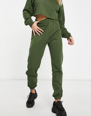 green jogger set womens