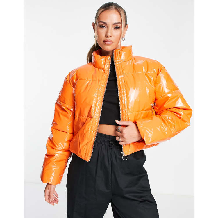 Buy Missguided Ski Neon Padded Jacket - Pink