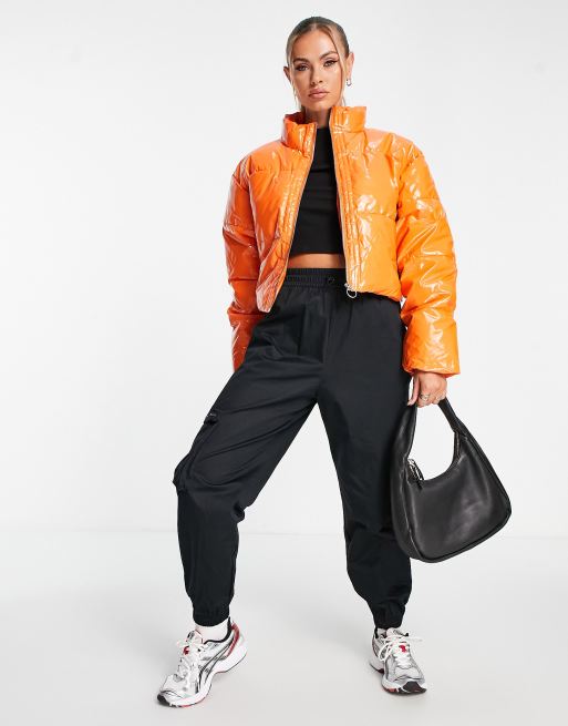 Missguided cropped store puffer jacket