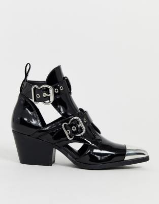 missguided western ankle boot