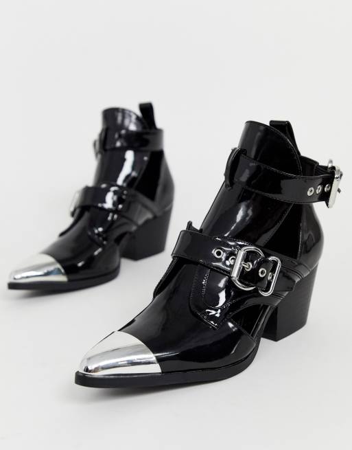 Missguided western store ankle boot