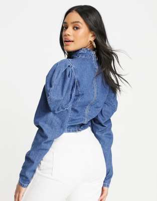 asos denim top