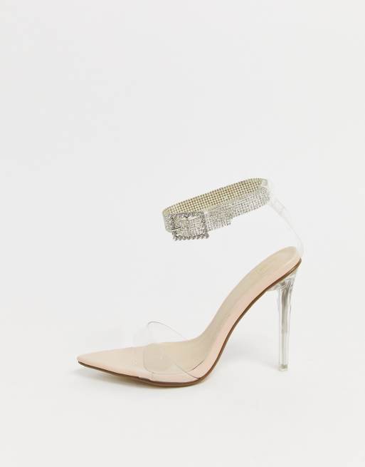 Missguided diamante heels new arrivals