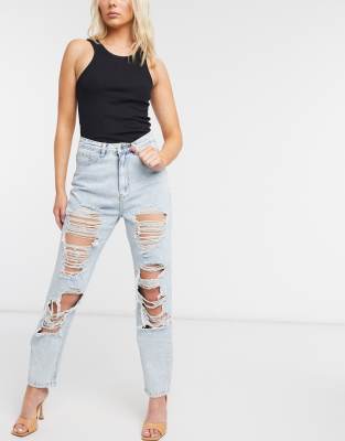 missguided distressed jeans