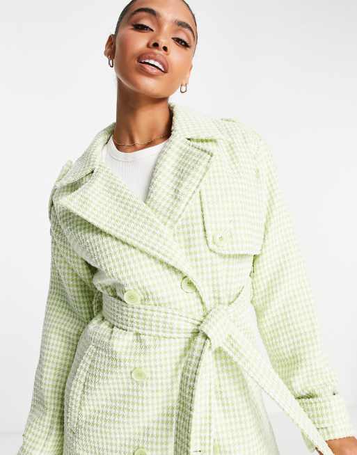 Dogtooth trench outlet coat