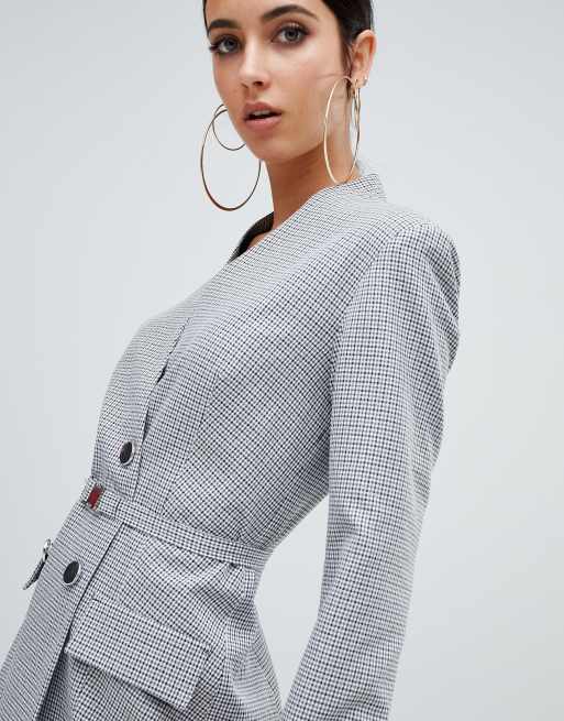 Gray shop blazer dress