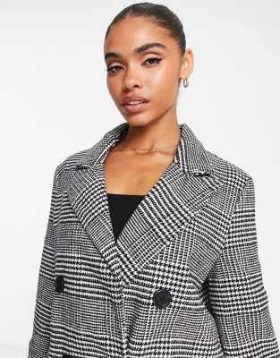 missguided black formal coat