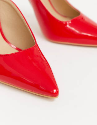 asos red court shoes