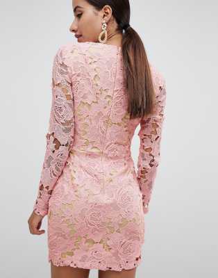 lace plunge dress
