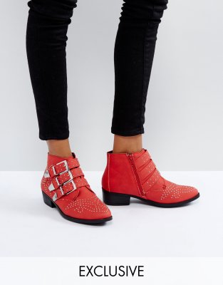 missguided western ankle boot