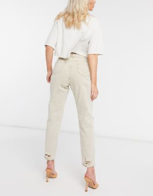 beige mom jeans