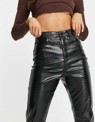 missguided croc pants