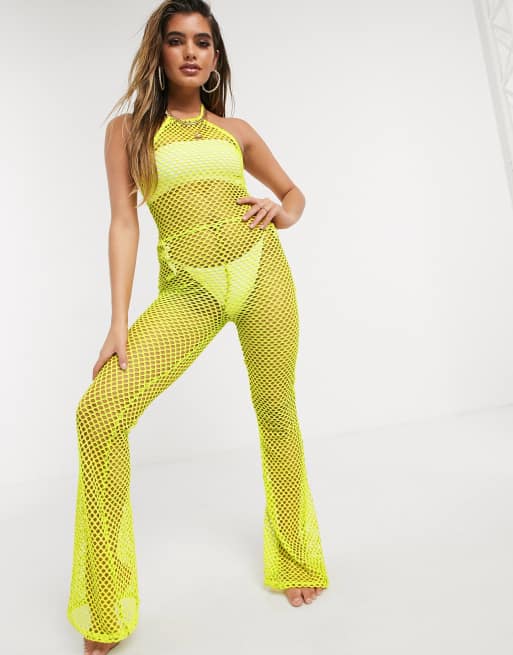 Missguided cheap yellow jumpsuit